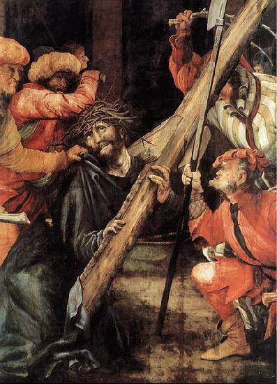 Matthias  Grunewald Carrying the Cross oil painting picture